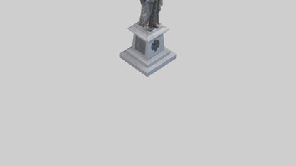3D model Remembrance statue model VR / AR / low-poly