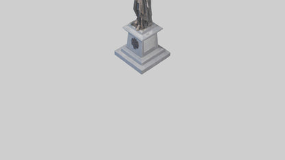 3D model Remembrance statue model VR / AR / low-poly