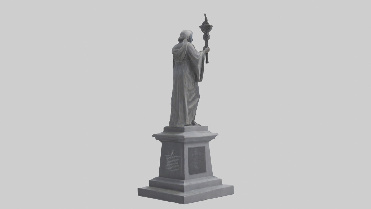 3D model Remembrance statue model VR / AR / low-poly