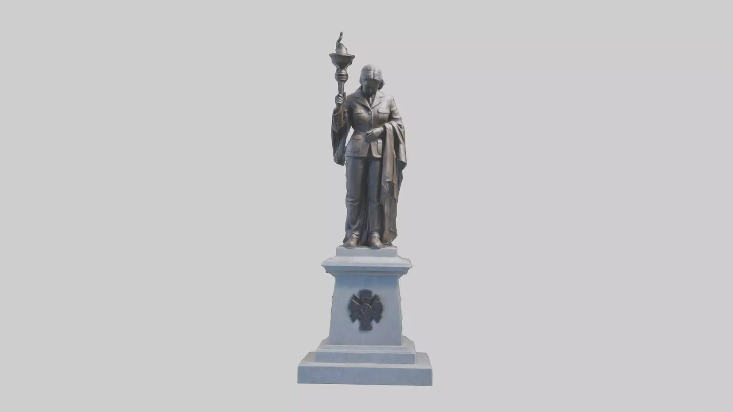 3D model Remembrance statue model VR / AR / low-poly