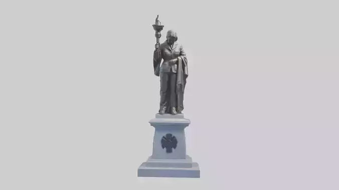 3D model Remembrance statue model VR / AR / low-poly