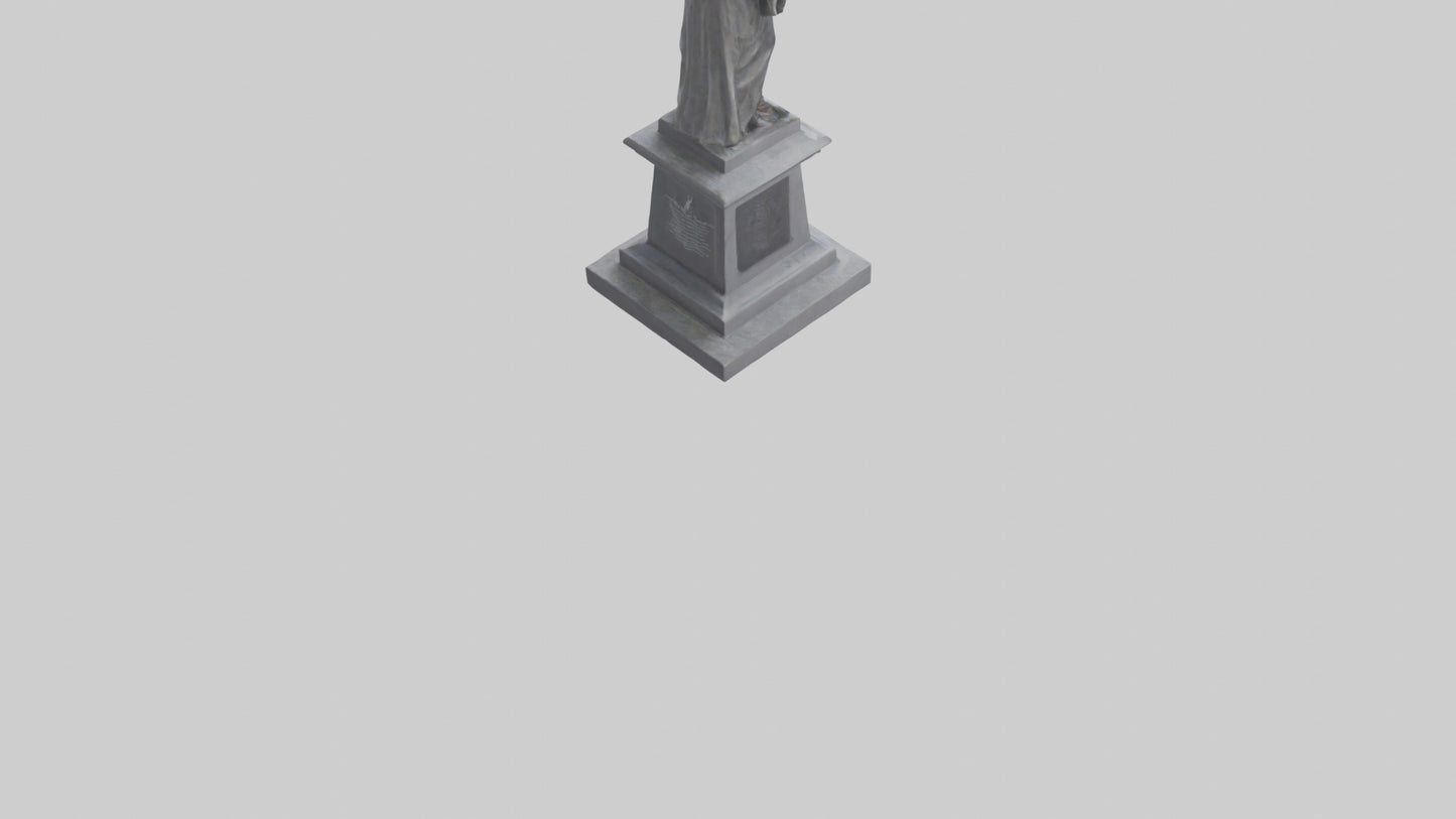 3D model Remembrance statue model VR / AR / low-poly