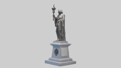 3D model Remembrance statue model VR / AR / low-poly