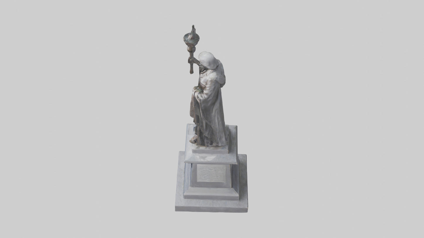 3D model Remembrance statue model VR / AR / low-poly