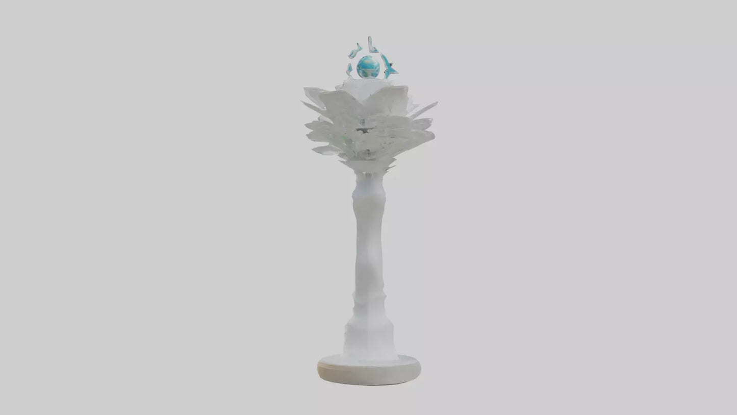 Renewable Future Statue model VR / AR / low-poly