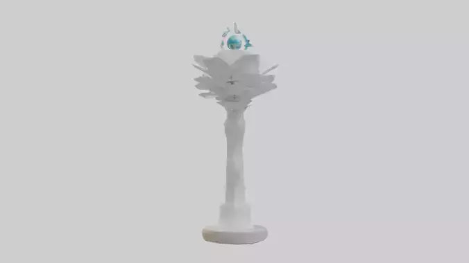 Renewable Future Statue model VR / AR / low-poly