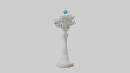 Renewable Future Statue model VR / AR / low-poly