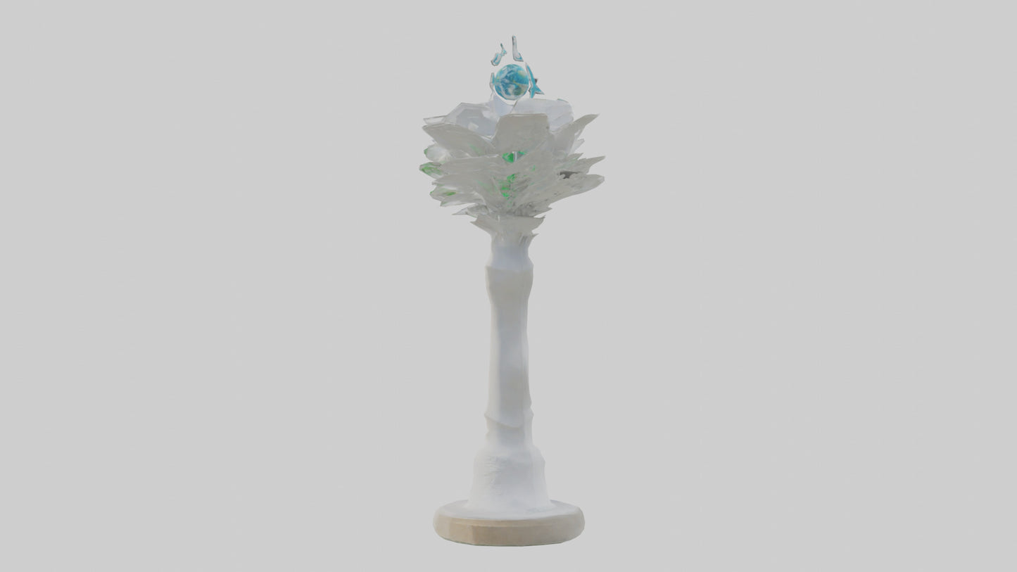 Renewable Future Statue model VR / AR / low-poly