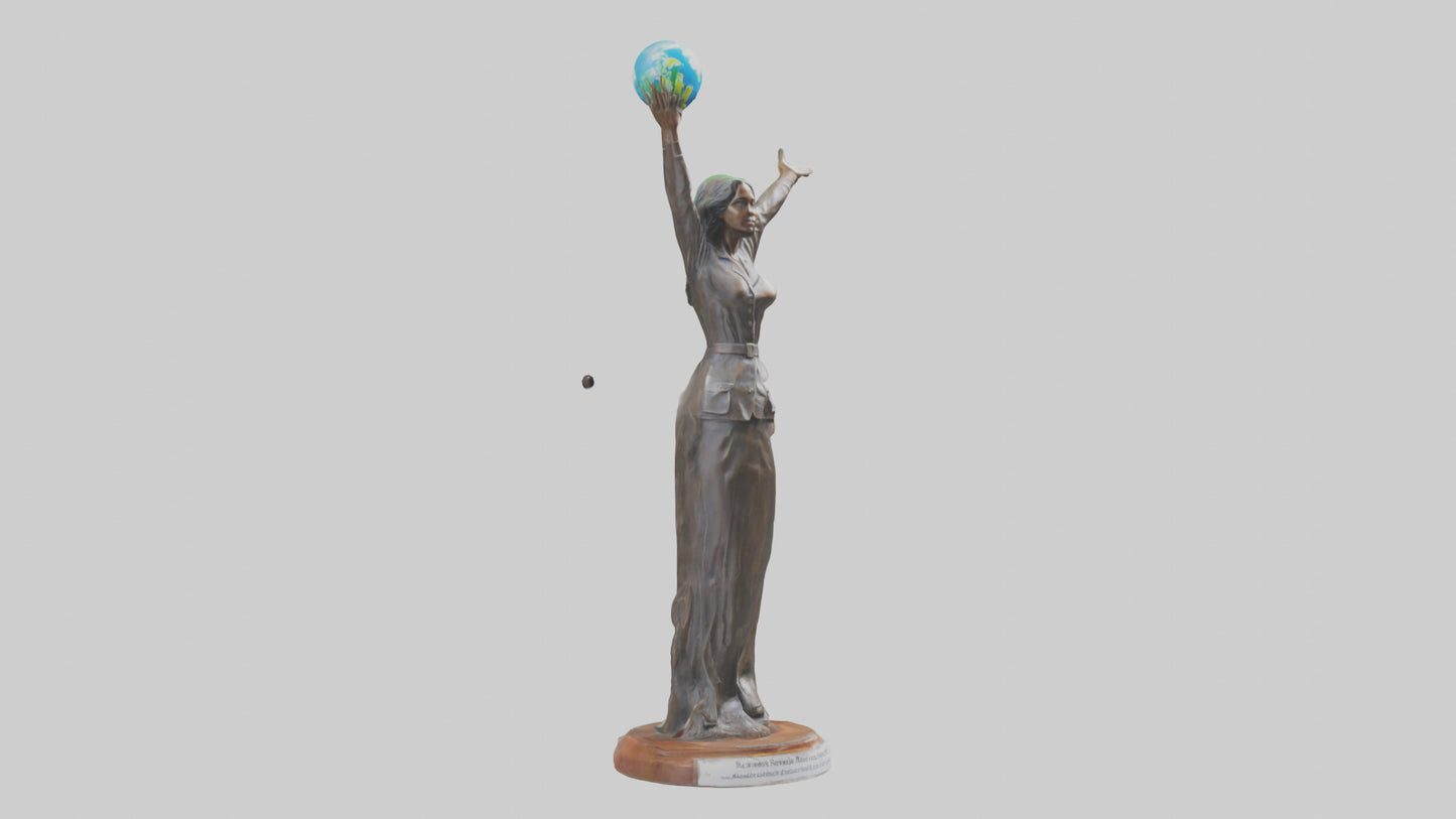 3D model Renewable Resources Advocate Statue model VR / AR / low-poly
