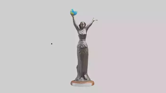 3D model Renewable Resources Advocate Statue model VR / AR / low-poly