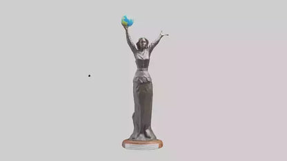 3D model Renewable Resources Advocate Statue model VR / AR / low-poly