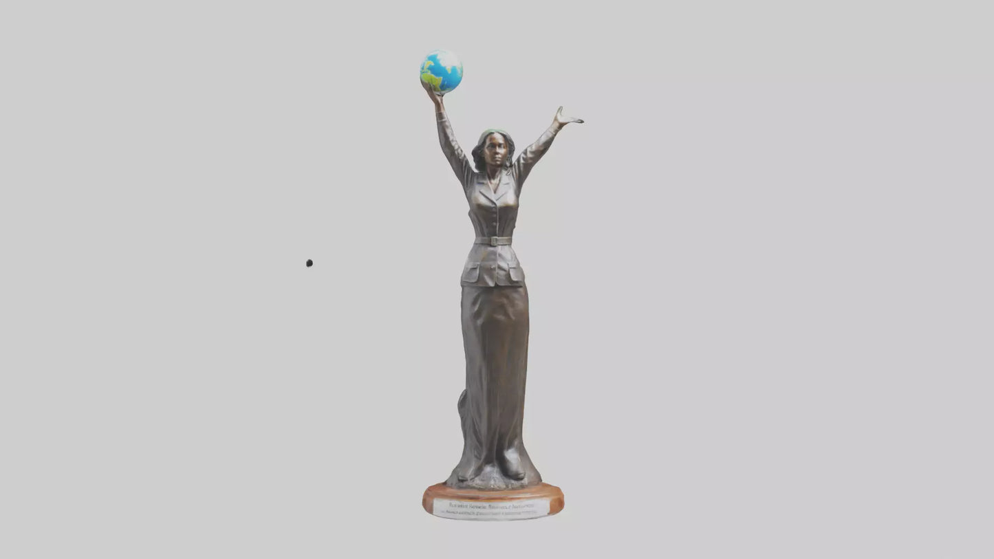3D model Renewable Resources Advocate Statue model VR / AR / low-poly