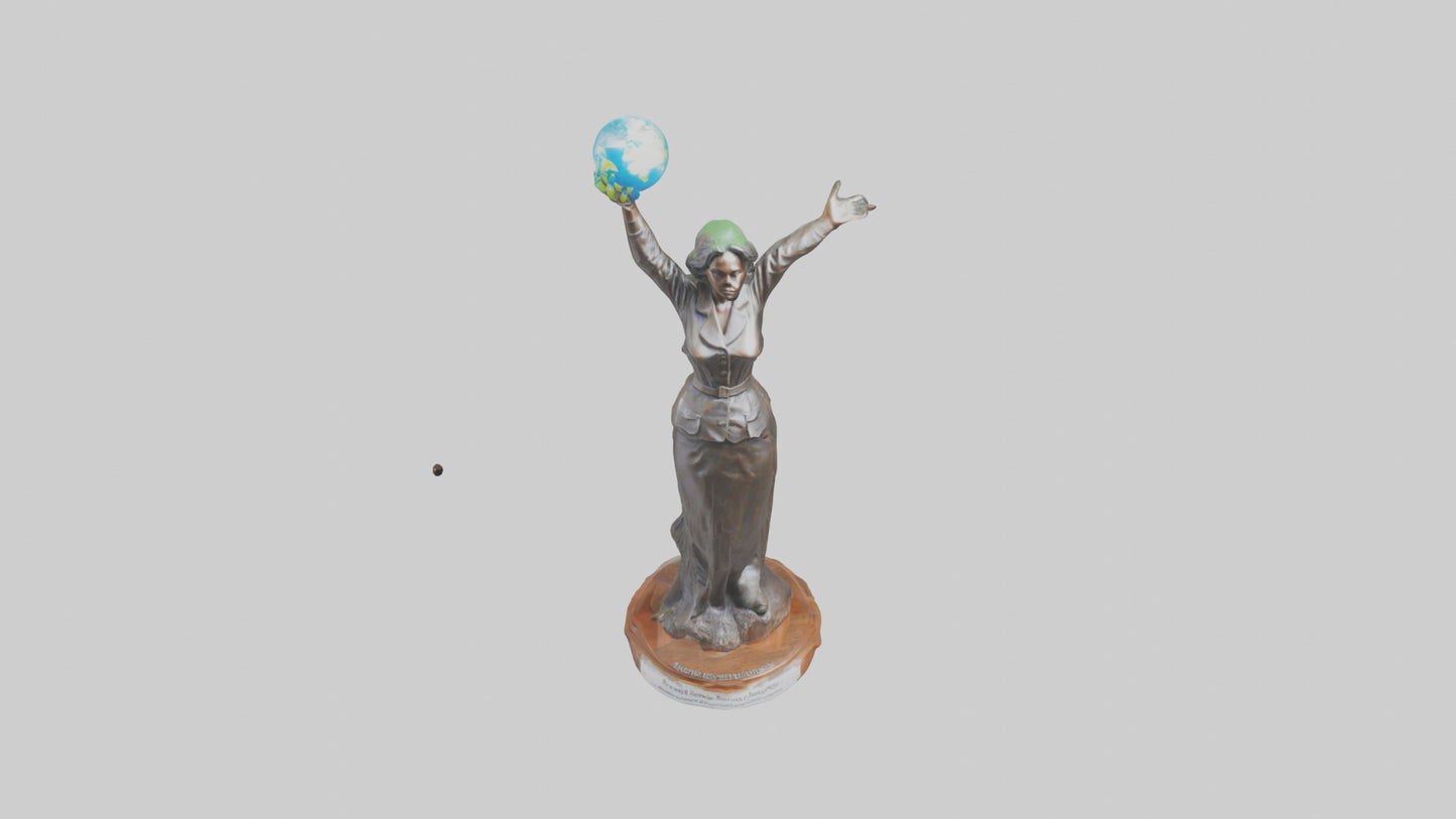 3D model Renewable Resources Advocate Statue model VR / AR / low-poly
