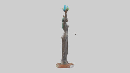 3D model Renewable Resources Advocate Statue model VR / AR / low-poly