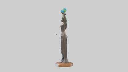 3D model Renewable Resources Advocate Statue model VR / AR / low-poly