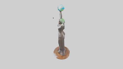 3D model Renewable Resources Advocate Statue model VR / AR / low-poly