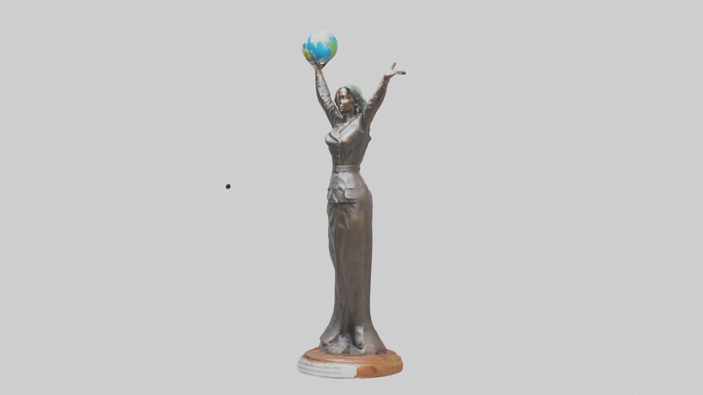 3D model Renewable Resources Advocate Statue model VR / AR / low-poly