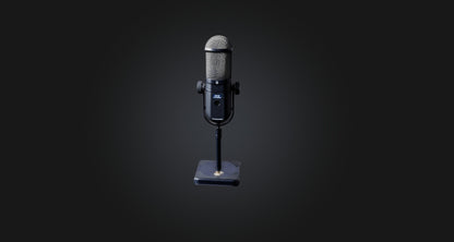3D model reporter microphone  VR / AR / low-poly