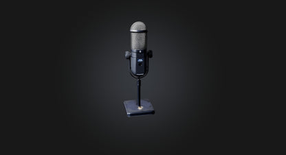 3D model reporter microphone  VR / AR / low-poly