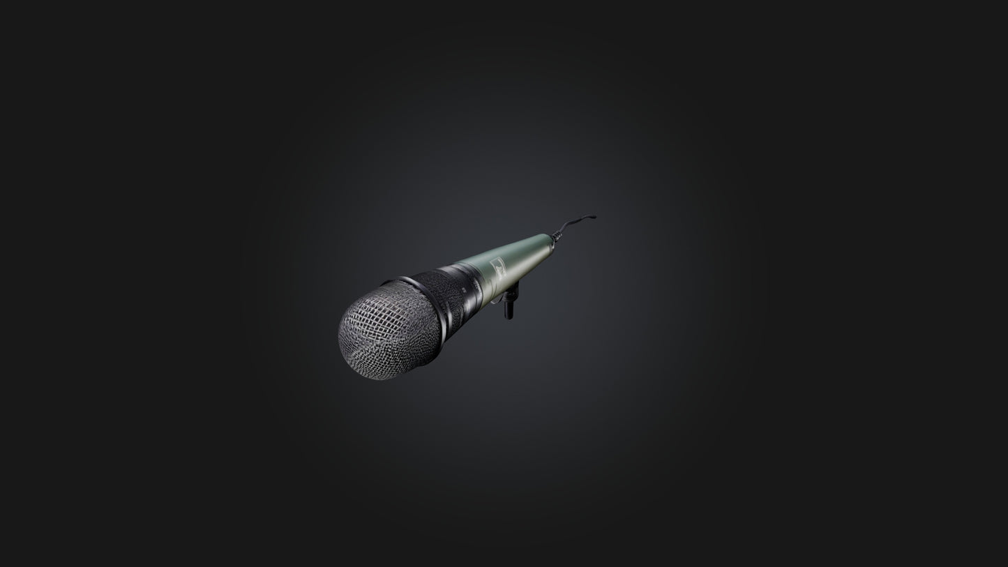 reporter microphone 3D model