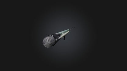 reporter microphone 3D model