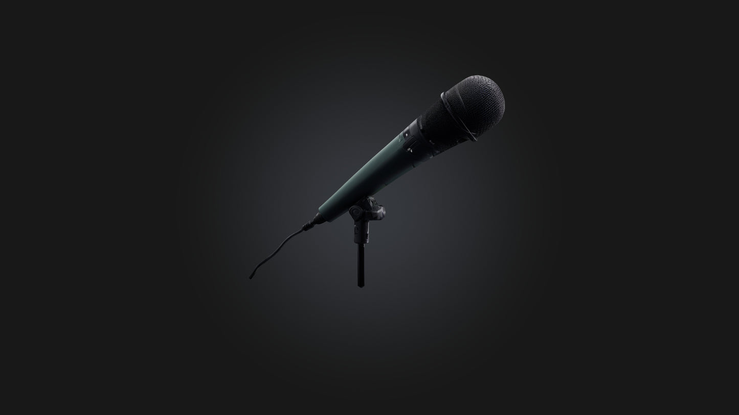 reporter microphone 3D model
