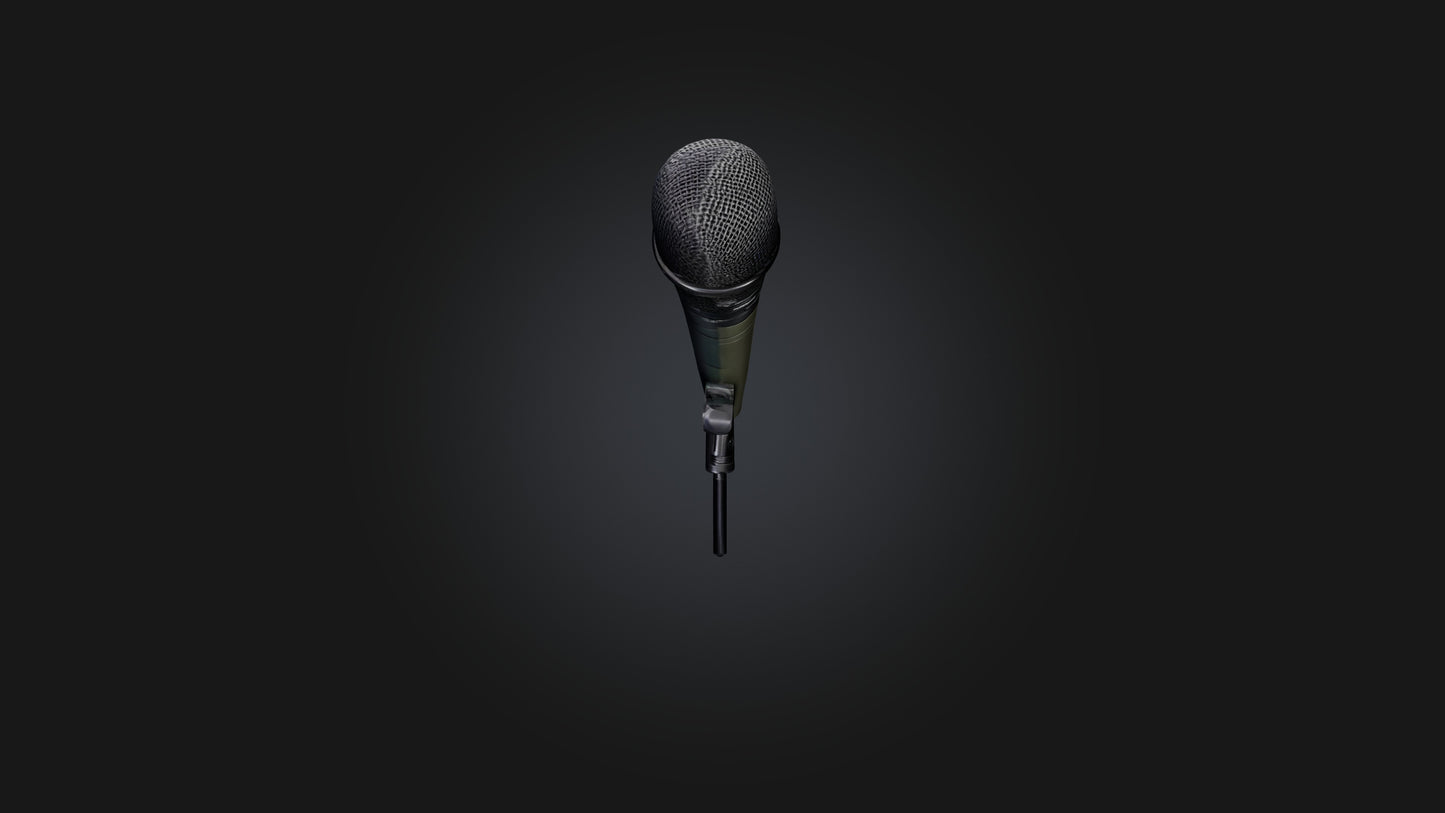 reporter microphone 3D model