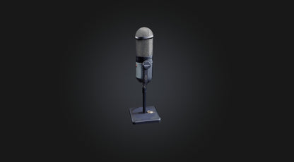 3D model reporter microphone  VR / AR / low-poly