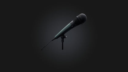 reporter microphone 3D model