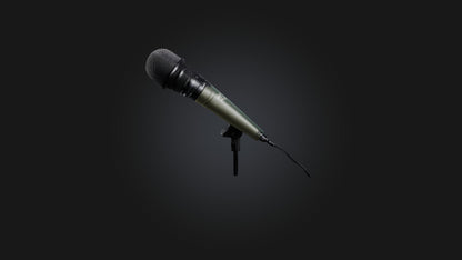 reporter microphone 3D model