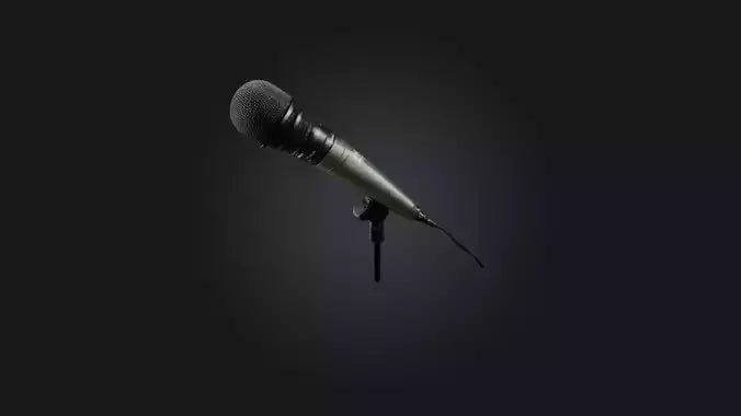 reporter microphone 3D model