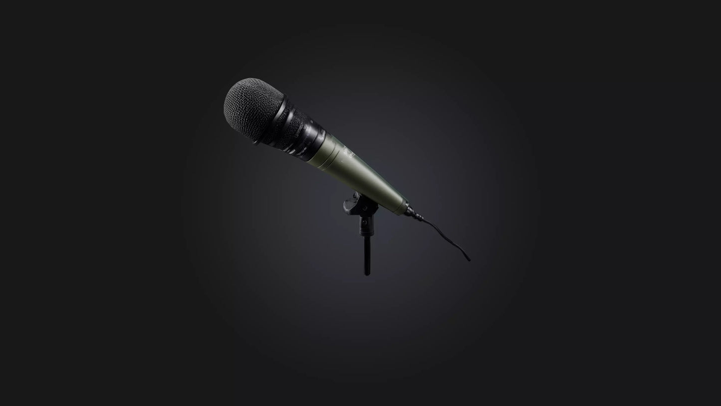 reporter microphone 3D model