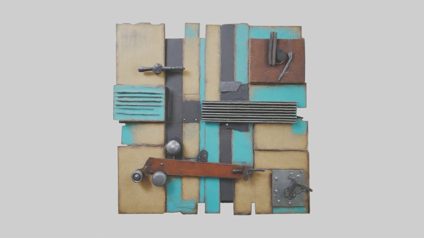 Repurposed Material Wall Art VR / AR / low-poly