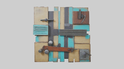 Repurposed Material Wall Art VR / AR / low-poly