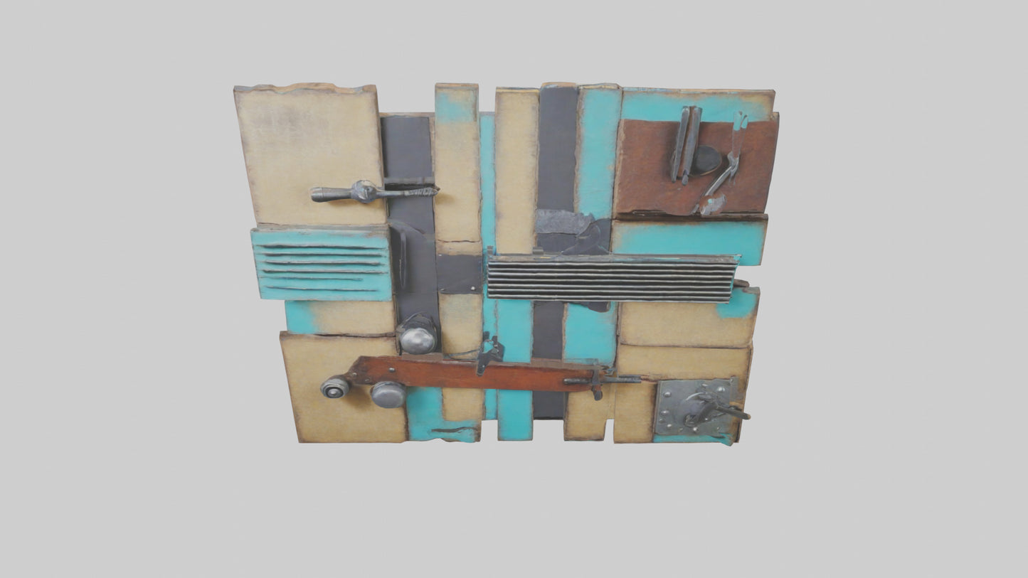 Repurposed Material Wall Art VR / AR / low-poly