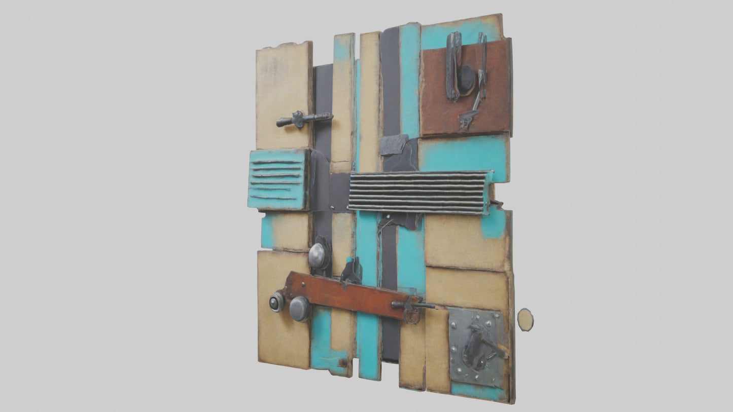 Repurposed Material Wall Art VR / AR / low-poly