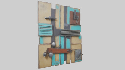 Repurposed Material Wall Art VR / AR / low-poly