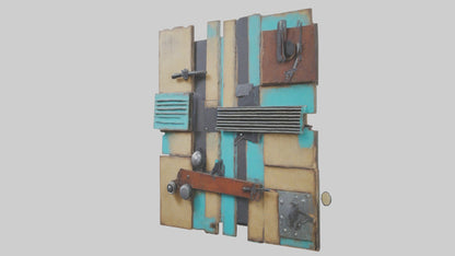 Repurposed Material Wall Art VR / AR / low-poly