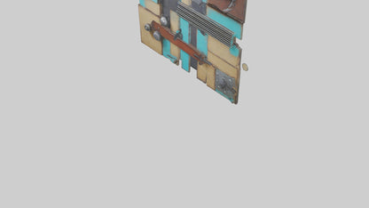 Repurposed Material Wall Art VR / AR / low-poly