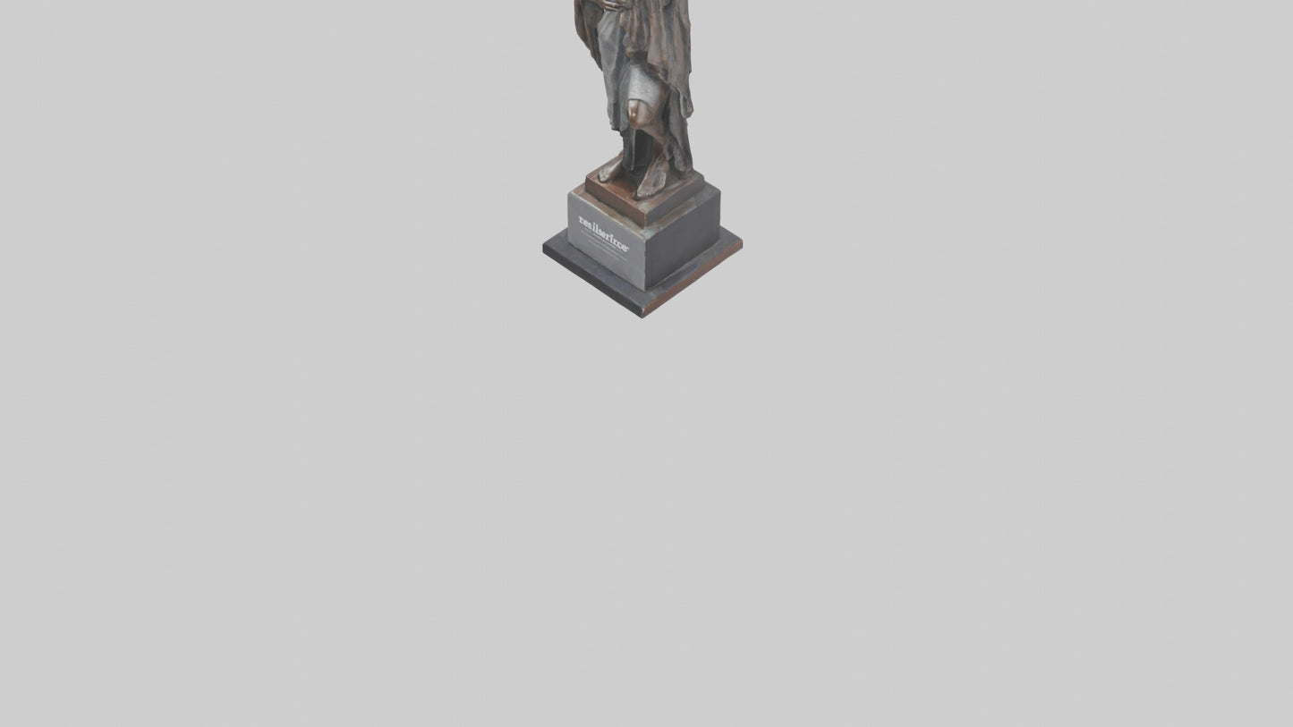 3D model Resilience of the People statue model VR / AR / low-poly