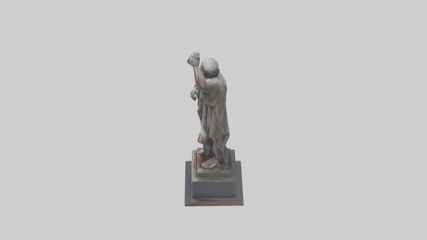 3D model Resilience of the People statue model VR / AR / low-poly