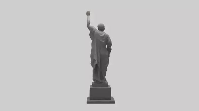 3D model Resilience of the People statue model VR / AR / low-poly
