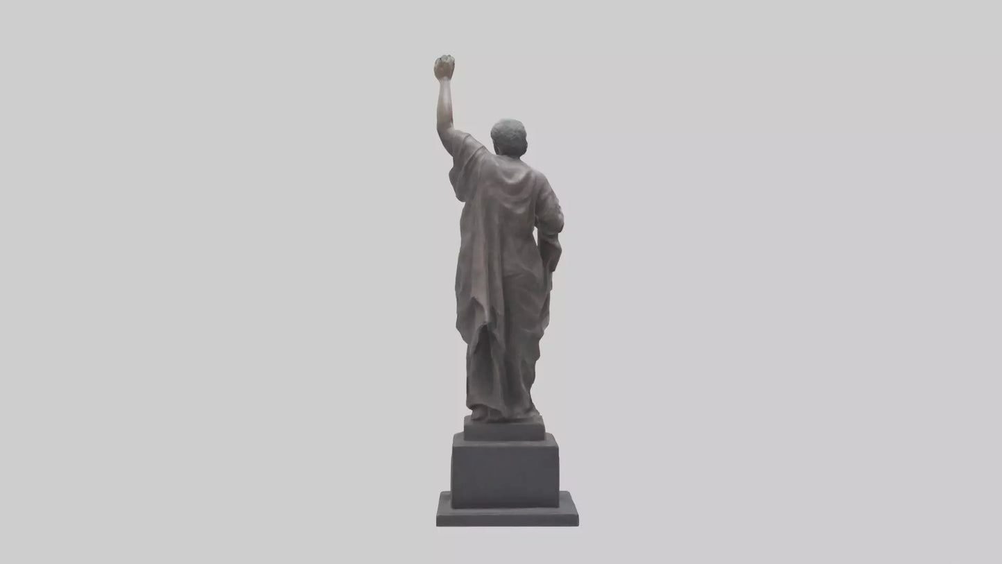 3D model Resilience of the People statue model VR / AR / low-poly