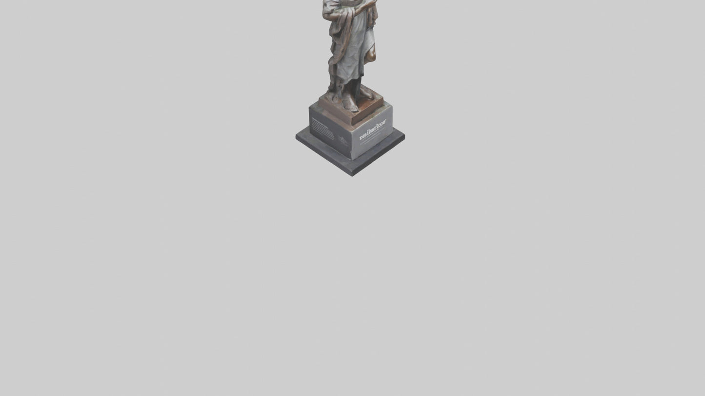 3D model Resilience of the People statue model VR / AR / low-poly