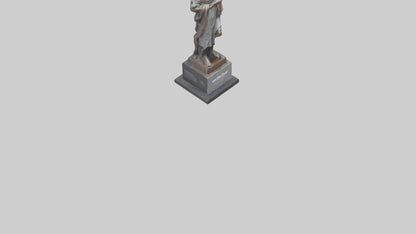 3D model Resilience of the People statue model VR / AR / low-poly