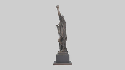 3D model Resilience of the People statue model VR / AR / low-poly