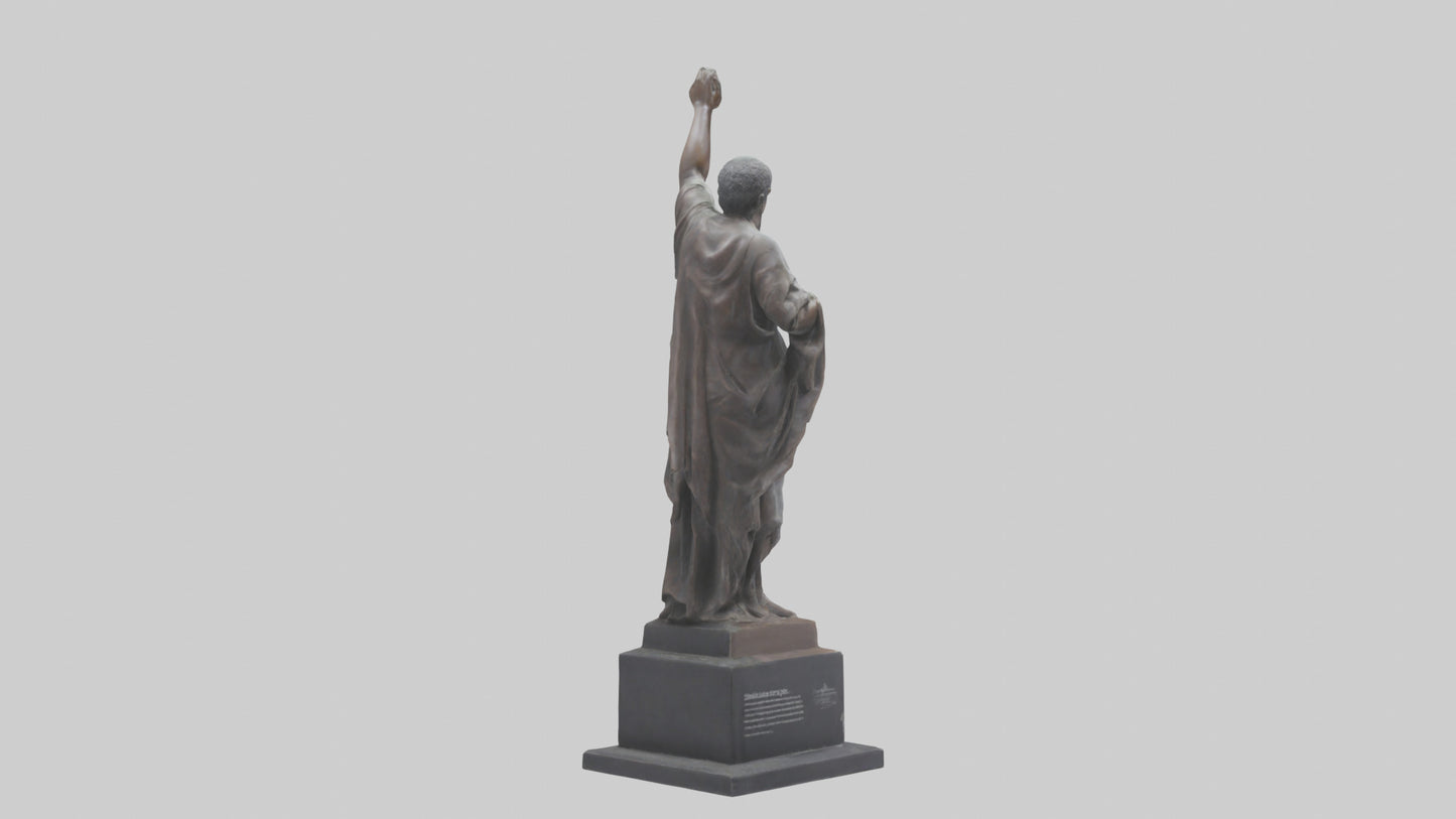 3D model Resilience of the People statue model VR / AR / low-poly