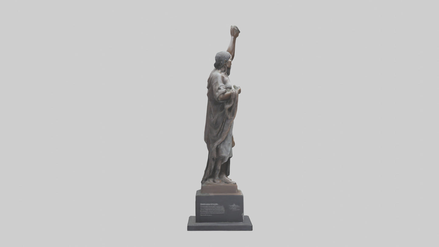 3D model Resilience of the People statue model VR / AR / low-poly