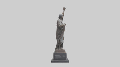 3D model Resilience of the People statue model VR / AR / low-poly