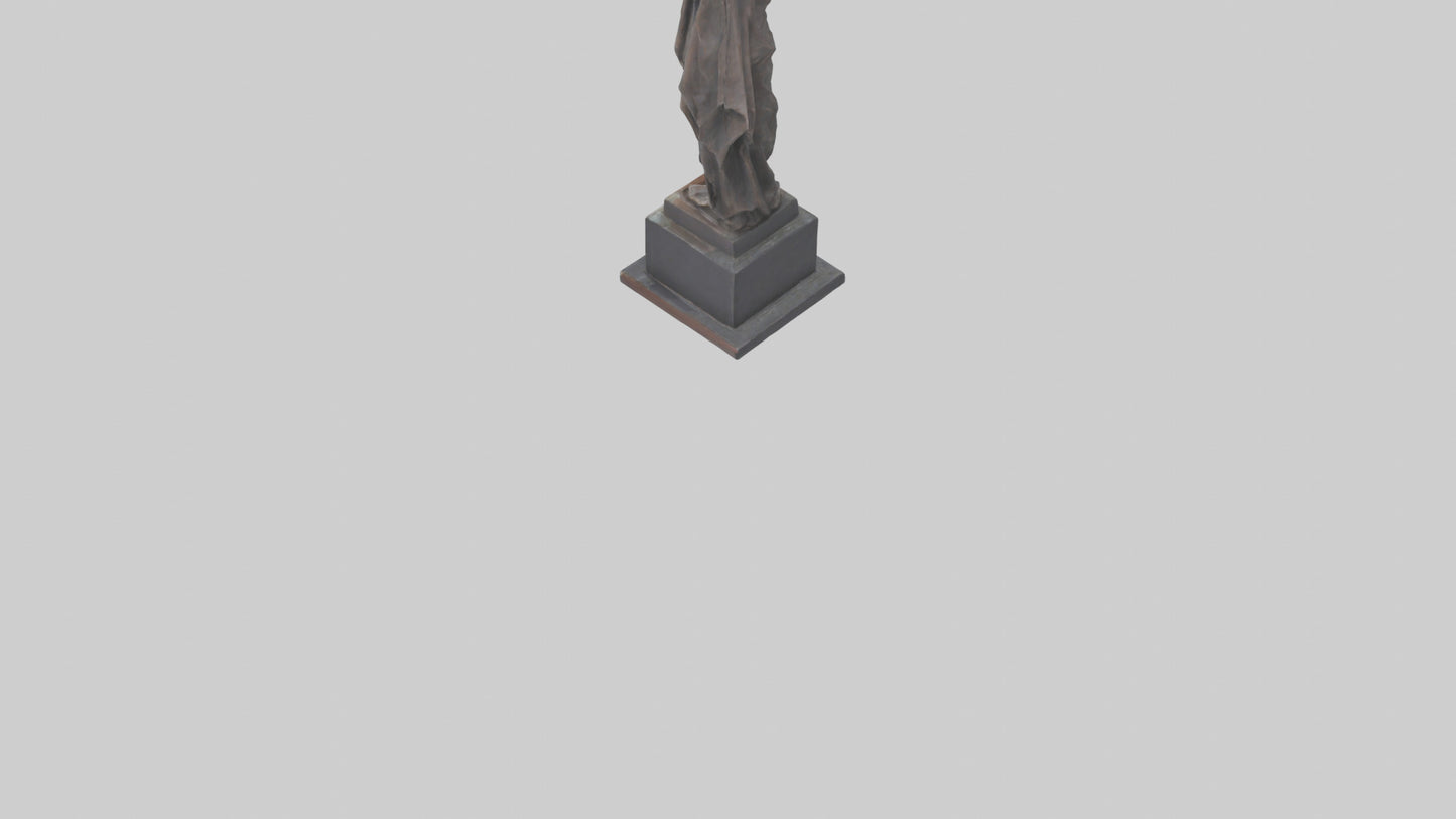 3D model Resilience of the People statue model VR / AR / low-poly